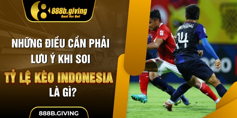 Những điều cần phải lưu ý khi soi tỷ lệ kèo Indonesia là gì?